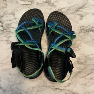 Chacos ZX2 Sandals - Blue & Green - Size 9